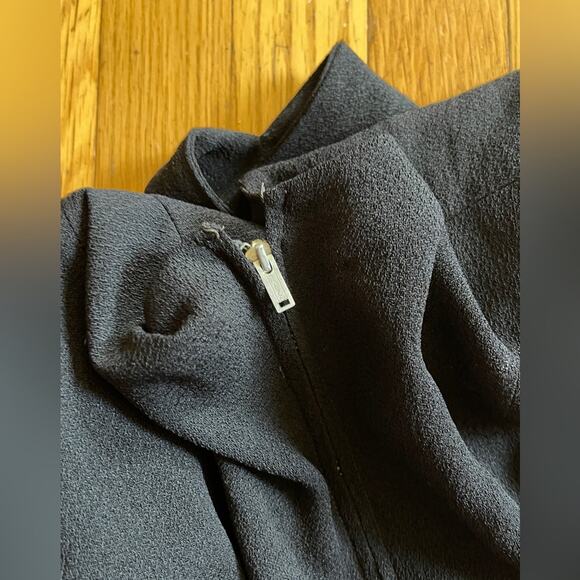 40s Vintage Rayon Peplum Dress - Picture 2 of 8